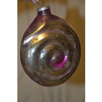 Улитка большая Кремлевская игрушка толстое стекло