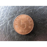 Дания. 5 эре.1977. С 20 копеек. Распродажа коллекции. Смотрите другие лоты.