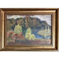 Сумарев В.Ф."Пейзаж" К/М29х39 см., 1960 г.