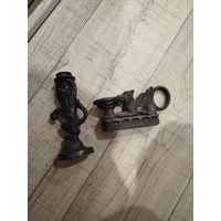 2 подсвечника ссср,один тяжёлый,с рубля