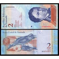 Венесуэла 2 боливара образца 2012 года UNC p88e