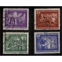 ГЕРМАНИЯ, ГДР - 1952 [Mi. 303-306] Гашеная (DDR02)