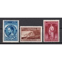 75.Bg. Бельгия. Отец Дамиан де Вёстер. 1946 г. Полная серия. Mi.##760-762 (*).