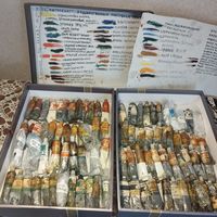 Масляные художественные краски СССР Ленинград большая коллекция  90 штук не с рубля