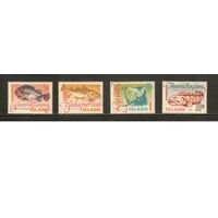 Исландия-1998(Мих.886-889) , ** , Морская Фауна, Рыбы,  (полная серия)