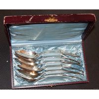 РЕДКОСТЬ СТАРИНА!Набор 6 Ложек чайных Серебро .форма ложек17-18 века(13 лототовая. проба) 98,6гр