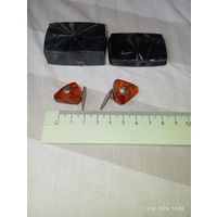 Запонки янтарь СССР винтаж