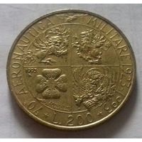 200 лир, Италия 1993 г., 70 лет чему-то там