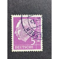 Германия 1954. Профессор, доктор Теодор Хойс (1884-1963), 1-й президент Германии