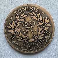 Тунис 1 франк 1921  3-10-6