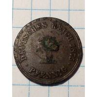 1 пфенниг Германия 1875 год