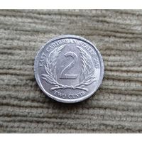 Werty71 Карибские острова 2 цента 2002 Елизавета 2  Карибы