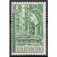 83.BrK. Великобритания. Колонии. Саравак. Елизавета  II. Местные мотивы. 1957 г. 1с. Mi.#188.