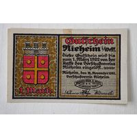 1922 год 1 марка   Германия