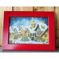 Картина на стекле, в технике декупаж