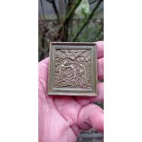 МЕДНОЛИТАЯ ИКОНА РЕДКИЙ СЮЖЕТ . Распродажа Коллекции !!! .Экспресс  Аукцион  с рубля без МПЦ и прочего  .Много лотов в продаже .