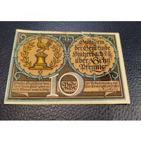 Нотгельд. 10 пфенниг 1921 надорвана