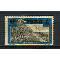 Французские колонии - Того - 1924 - Кокосовая плантация 4С - [Mi.67] - 1 марка. MH.  (Лот 41Jw)-T9P1