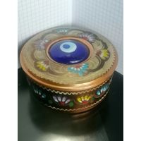 Шкатулка медная