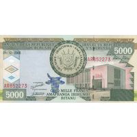 Бурунди 5000 франков 2008 (UNC)