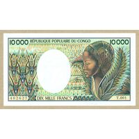 КОНГО 10000 франков 1983 ПРЕСС,RR