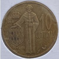 Монако 10 сантимов 1962 г. В холдере