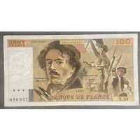 Банкнота 100 франков 1981 год. Франция.