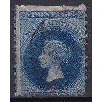 167.Aust. Великобритания. Австралийские штаты. Южная Австралия. Виктория. Стандарт. 1868 г. 6p. Mi.#30.