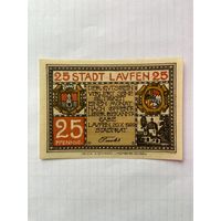 25 пфенигов (нотгельды) Германия г.Лавфен -1402