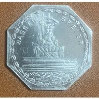 Германия Нюрнберг нотгельд 20 пфеннигов 1919 год. Водяной Петр трамвайный жетон