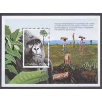 1997 Уганда 1885/B277 Фауна - Горилла 7,50 евро