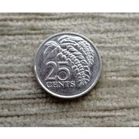Werty71 Тринидад и Тобаго 25 центов 2012 Цветок Чакония