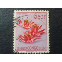 Конго 1952 колония Бельгии цветы