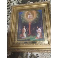 Икона Явление Пресвятой Богородицы в Жировичах 42/32 шикарная   икона состояниекона