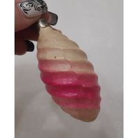 Игрушка ёлочная Шишка Вьюга, стекло. СССР