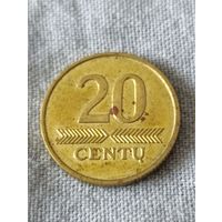 Литва. 20 центов 2007 года. (4)