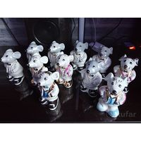 Фарфоровые статуэтки ''Мышонок''.