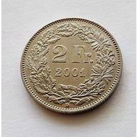 Швейцария 2 франка, 2001