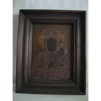 Старинная чудотворная Ченстоховская икона Божией Матери. Вторая половина 19-го века.(1).