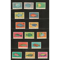 Кокосовые острова-1995-1998 (Мих.340-369) , ** , Морская фауна, Рыбы (полная серия), все 4 серии