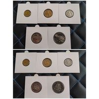 Распродажа !!! Гайана 5 монет (1, 5, 10, 25, 50 центов) 1977 г. UNC