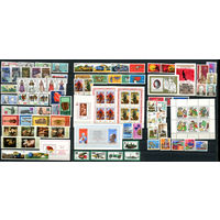 ГДР - 1977 - Годовой набор - 76 марки, 3 малых листа и 5 блоков - MNH