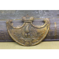 Киверная бляха армии НАПОЛЕОНА, линейный полк. ВОЙНА 1812 год. Распродажа коллекции вещей. С РУБЛЯ! АУКЦИОН!