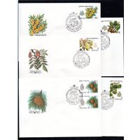 КПД Деревья и кустарники СССР 1980 год 5 конвертов