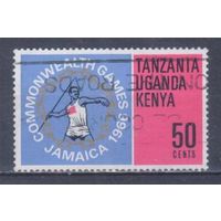 [1830] Кения,Уганда и Танганьика 1966. Спорт.Легкая атлетика.50с. Гашеная марка.