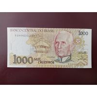Бразилия 1000 крузейро 1991 UNC