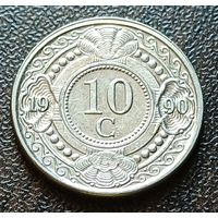 Нидерландские Антильские острова 10 центов, 1990    ( 1-4-2 )