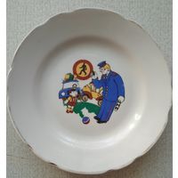 Коллекционная тарелка из знаменитой серии - Правила дорожного движения (ПДД)