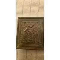 Крещение Господне икона меднолитая