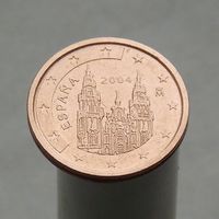 Испания 2 евроцента 2004 (1-ый тип)